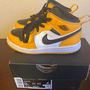 Toddler Yellow and Black Jordan